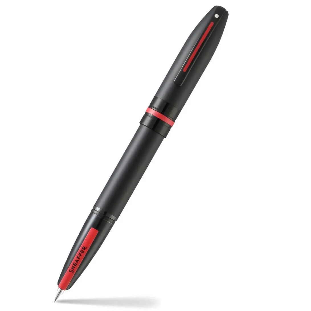 Sheaffer Icon Matte & Gloss Black PVD Accents Medium Nib Fountain Pen 9108