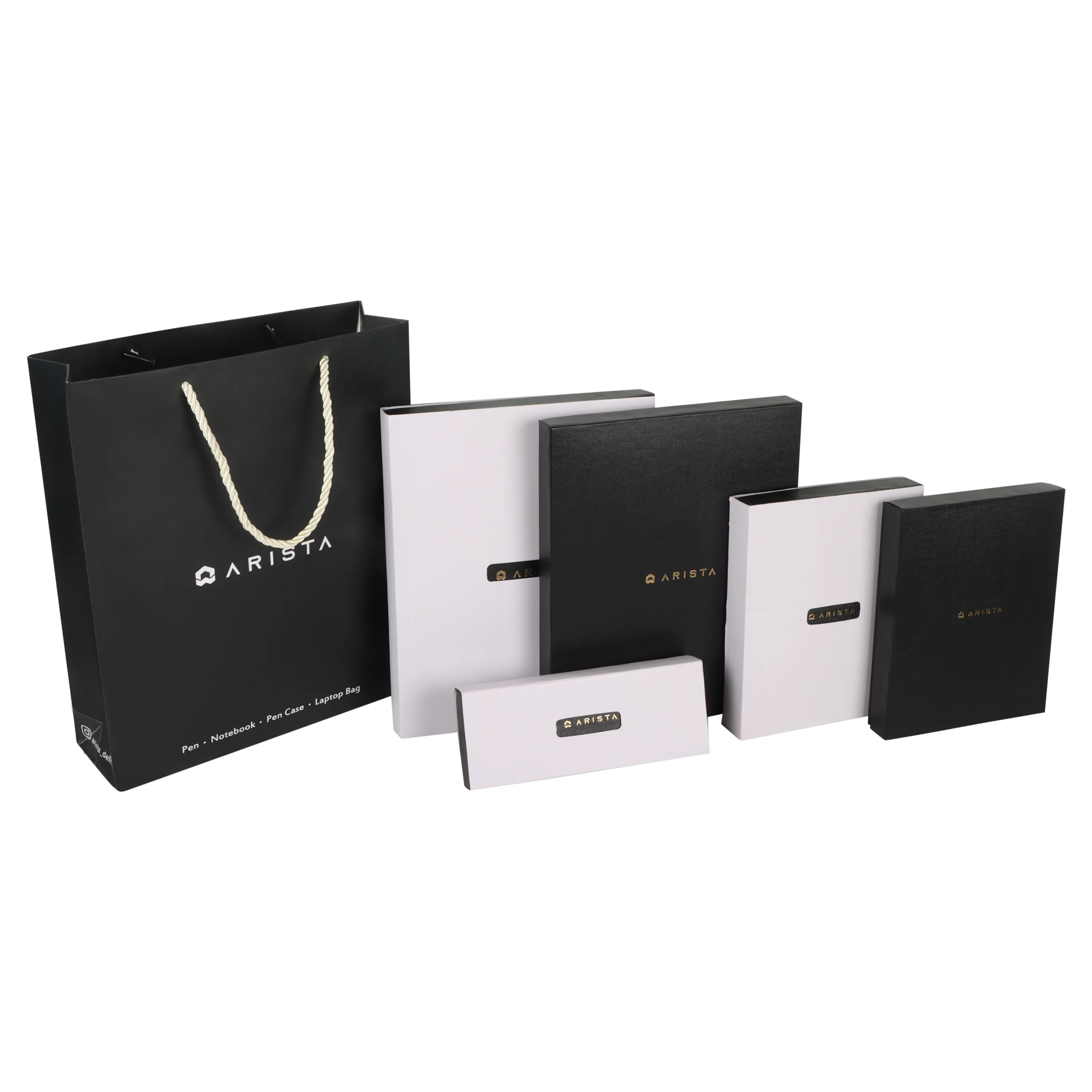 ARISTA Switch Ballpoint Pen | Black Barrel | 24 CT Gold Plated Trim || With Elgin Watch