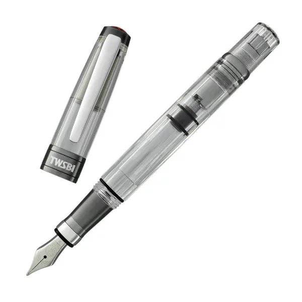 TWSBI Diamond 580ALR Fountain Pen in Nickel Gray Fine