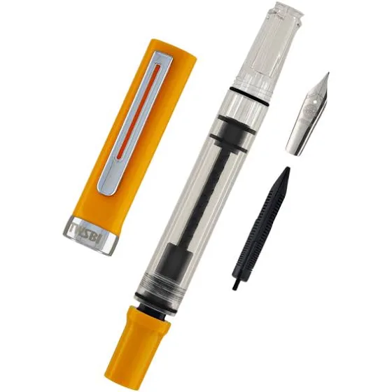 TWSBI Eco-T Fountain Pen in Saffron Stub 1.1