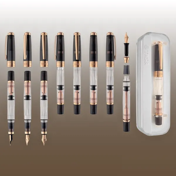 TWSBI Diamond Fountain Pen in Smoke Rose Gold Broad