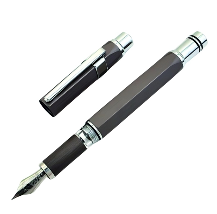  TWSBI PRECISION GUN METAL FOUNTAIN PEN BROAD NIB