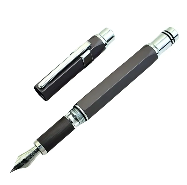 TWSBI PRECISION GUN METAL FOUNTAIN PEN MEDIUM NIB