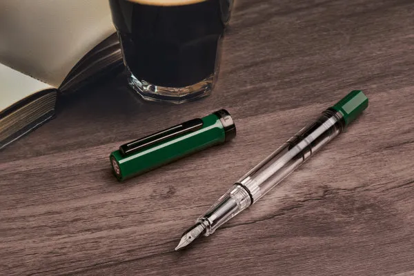TWSBI ECO Irish Green with Onyx Fountain Pen Broad
