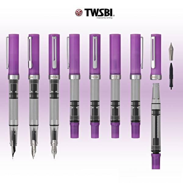 TWSBI ECO Fountain Pen Glow Purple Fine