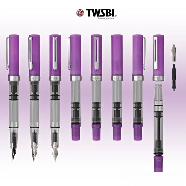 TWSBI ECO Fountain Pen Glow Purple B