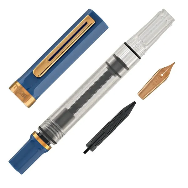 TWSBI Eco Fountain Pen In Indigo Blue With Bronze Trim Fine