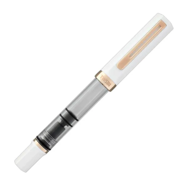 TWSBI Eco Fountain Pen in White Rose Gold Medium