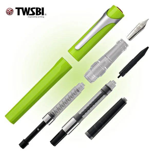 TWSBI Swipe Fountain Pen in Pear Green Extra Fine