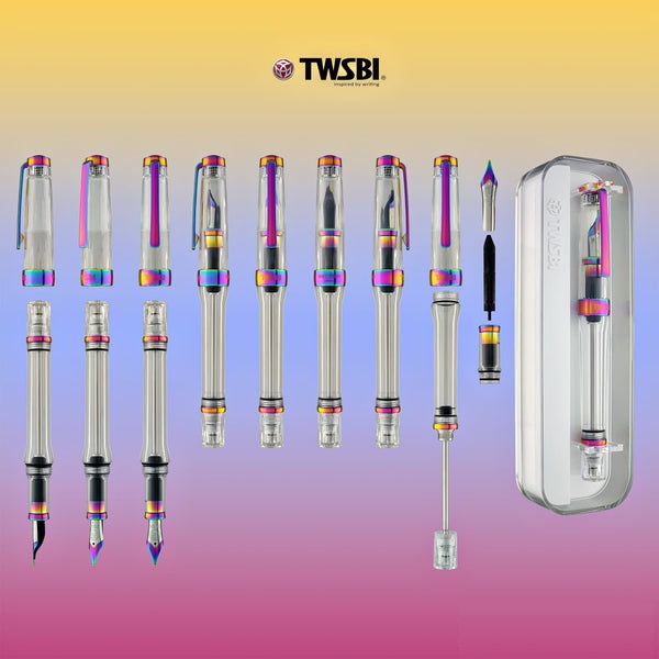 TWSBI VAC 700R IRIS Fountain Pen With Arista A6 Diary (BROAD)
