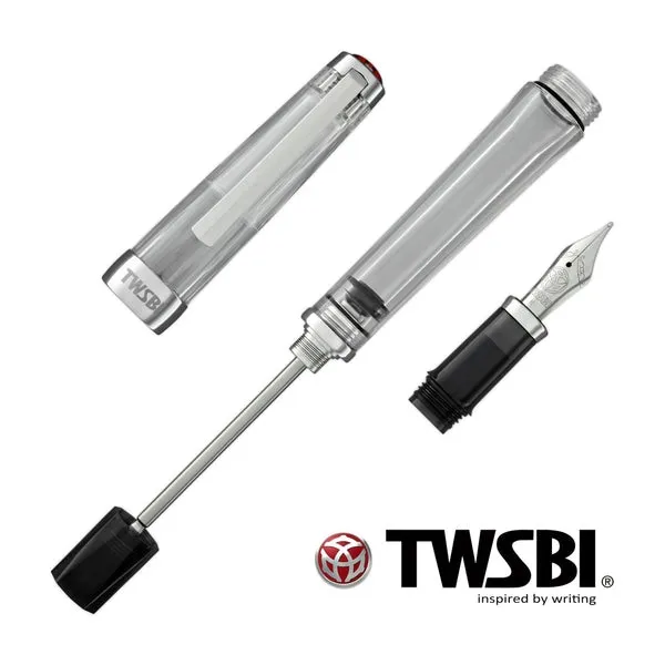 TWSBI Vac700R Fountain Pen in Clear Broad