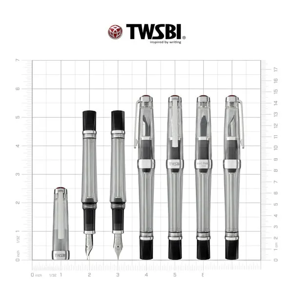 TWSBI Vac700R Fountain Pen in Clear Broad