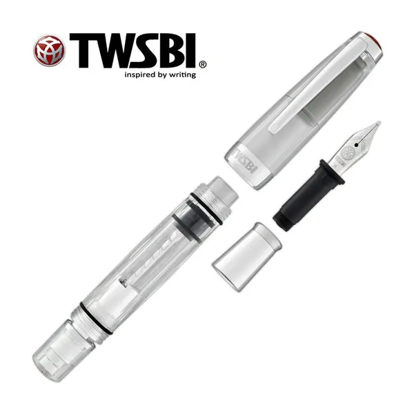 TWSBI Mini Fountain Pen In AL Silver Fine