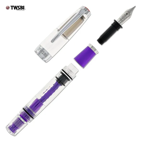 TWSBI Mini AL Fountain Pen in Grape Stub 1.1