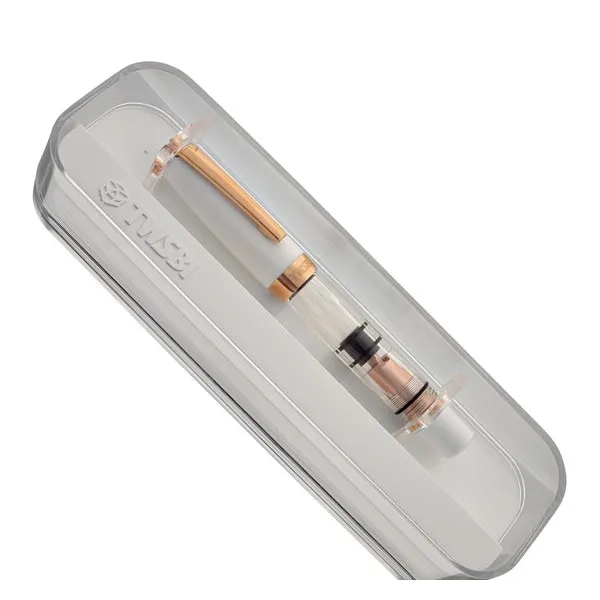 TWSBI Mini Fountain Pen in White Rose Gold Special Edition Broad