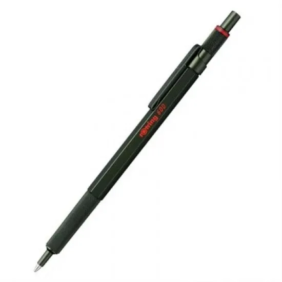Rotring | 600 Series | Green1.0mm Ball Pen | Metal Body | Non-Slip | Metal Knurled Grip