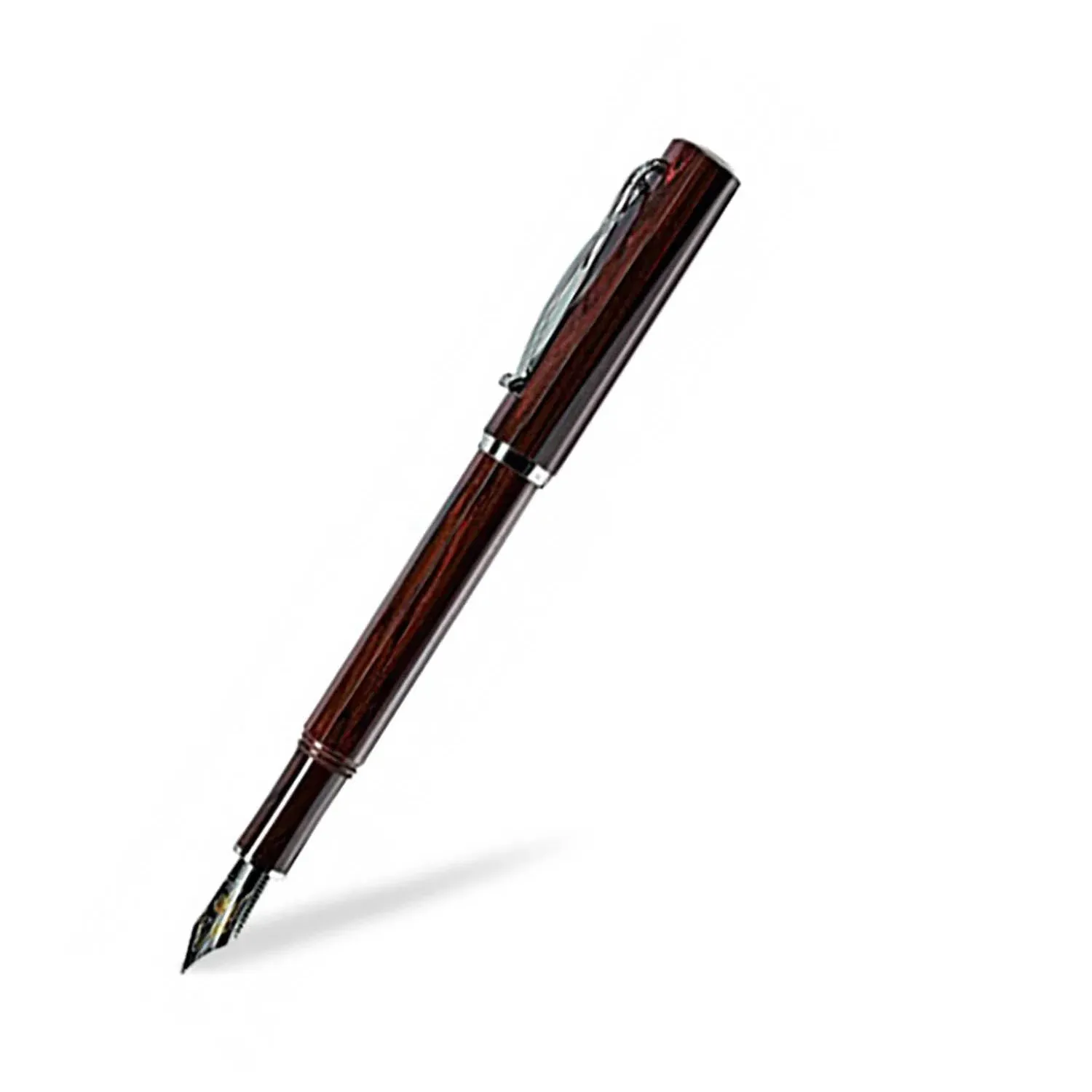 Cleo Skribent Ebonite Red Brown Fountain Pen fine