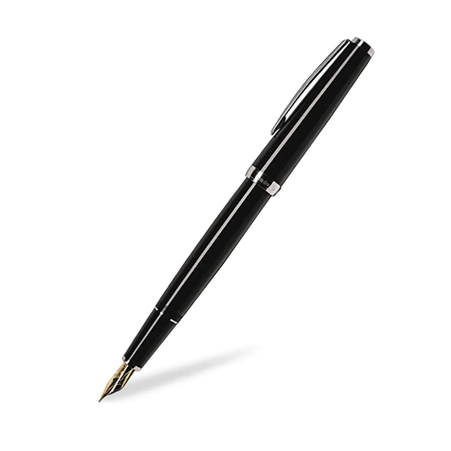 Cleo Skribent Classic Palladium - Black Fountain Pen Fine