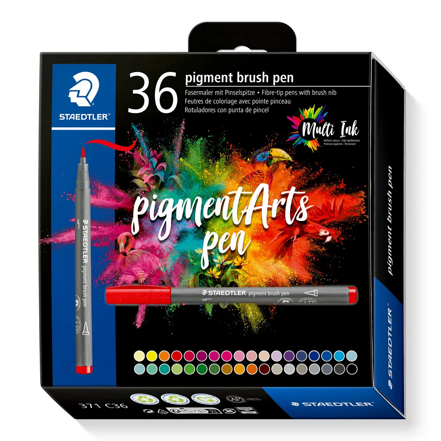 371 C36 STAEDTLER PIGMENT BRUSH PEN SET