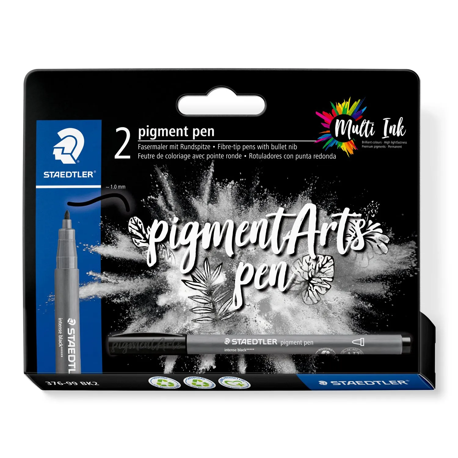 376 99 BK2 STAEDTLER PIGMENT PEN INTENSE