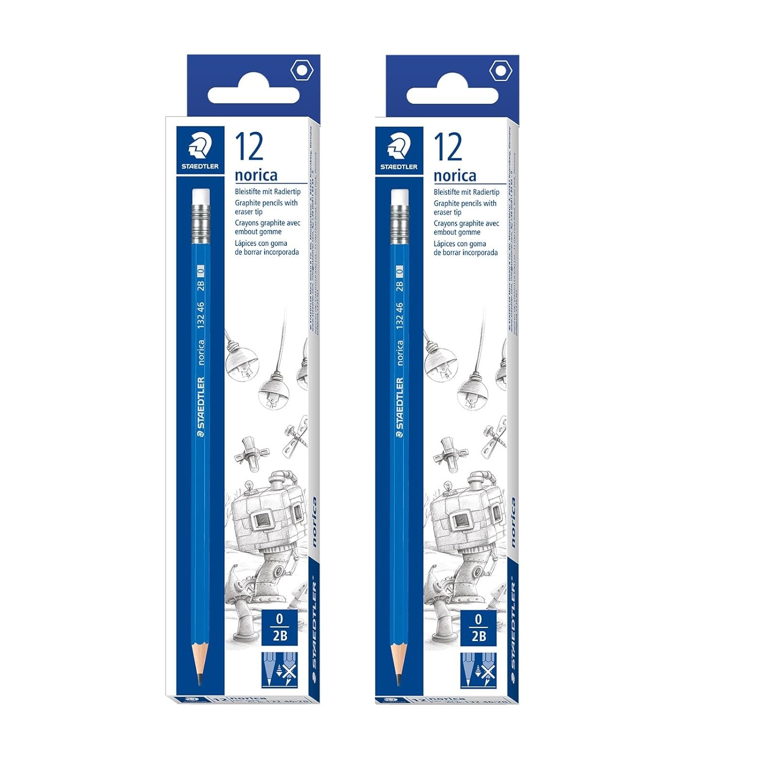 Staedtler Norica 132 46 Rubber Tip Pencil - Pack Of 24