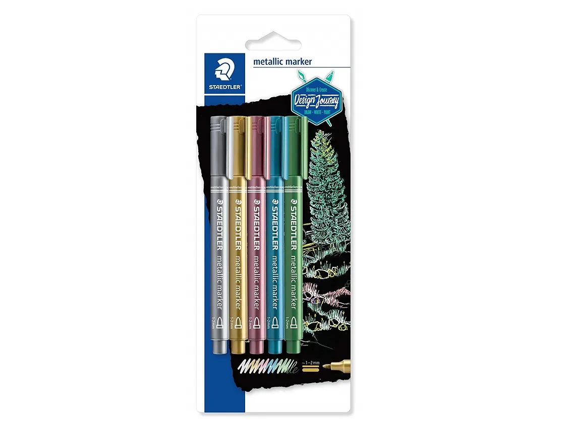 Staedtler 8323-SBK5 5-Shade Metallic Marker
