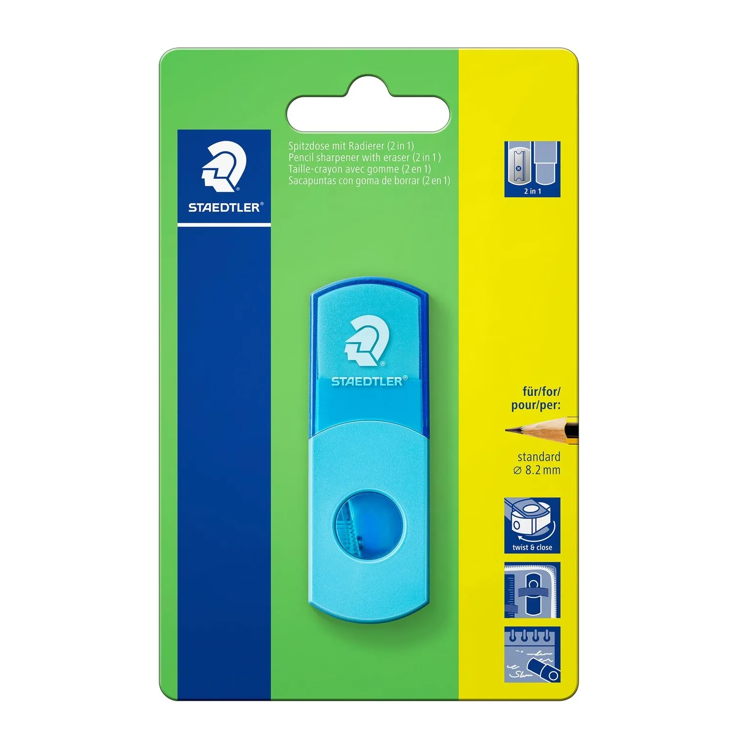 511SEF30BK STAEDTLER Tub Sharpener and  Eraser 2 in 1