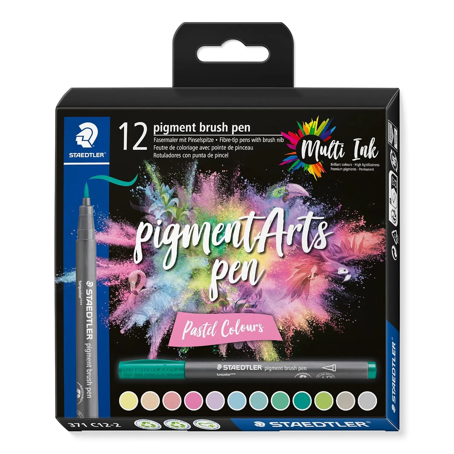 371 C12-2 STAEDTLER PIGMENT BRUSHPEN PASTEL