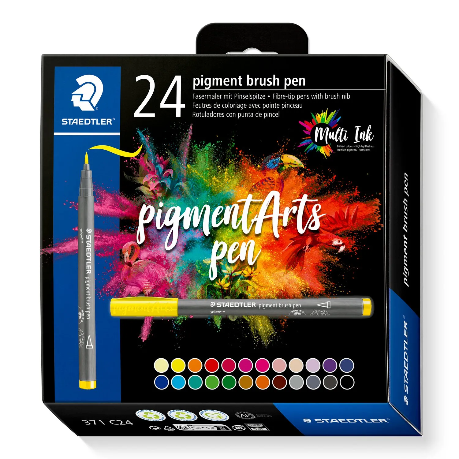 371 C24 STAEDTLER PIGMENT BRUSH PEN SET