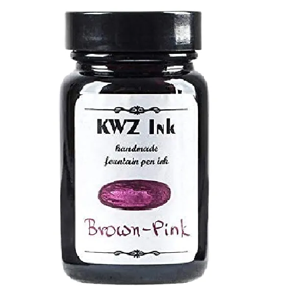 KWZ INK Handmade Fountain Pen Ink Made in Poland 4702 Brown Pink