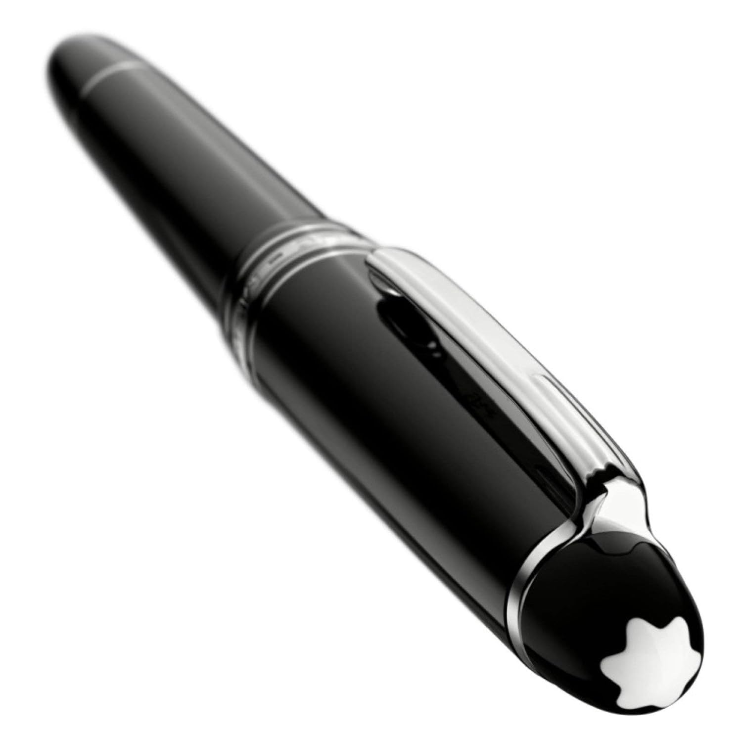 MONTBLANC 145-Meisterstuck Classique Platinum Fountain Pen, Medium Nib (106522)