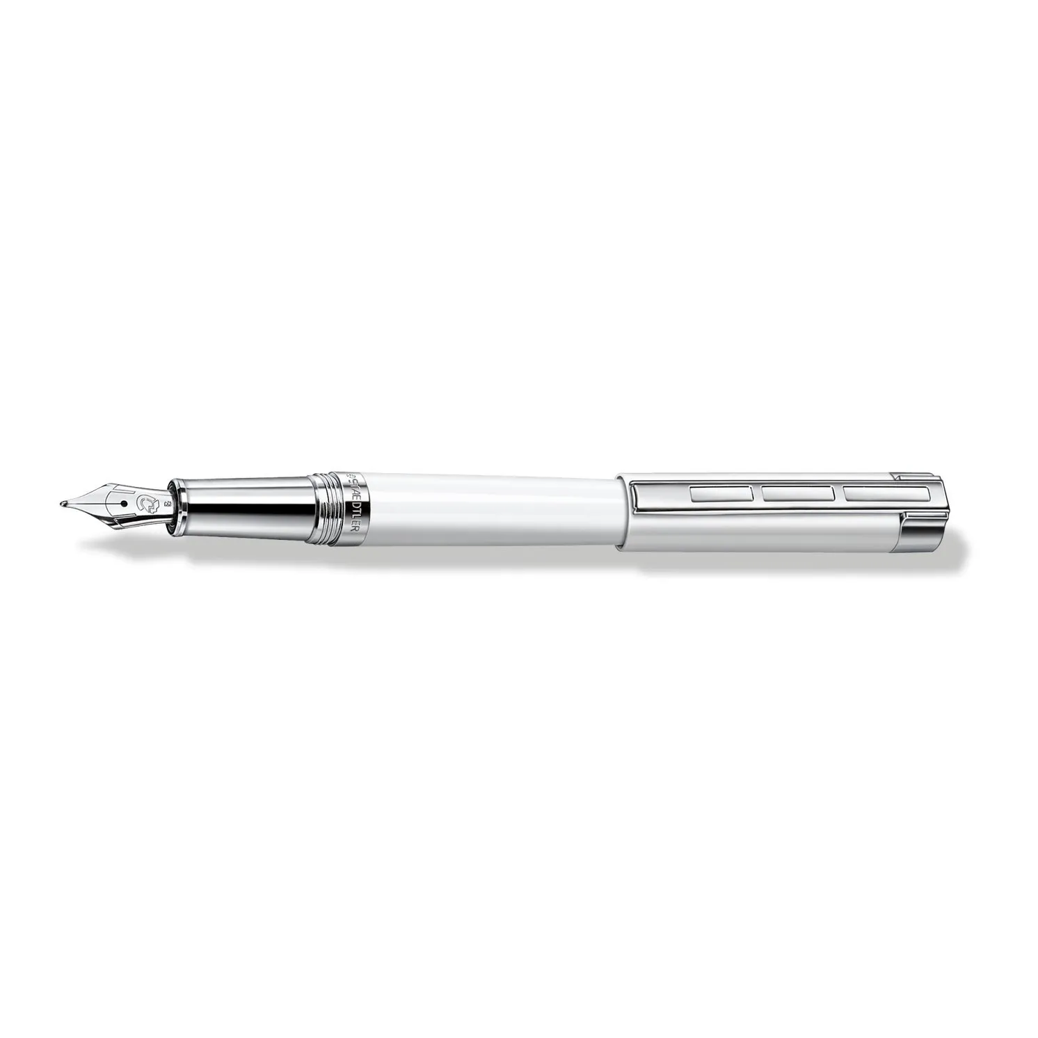 Staedtler Premium Resina white barrel Fountain pen with medium nib