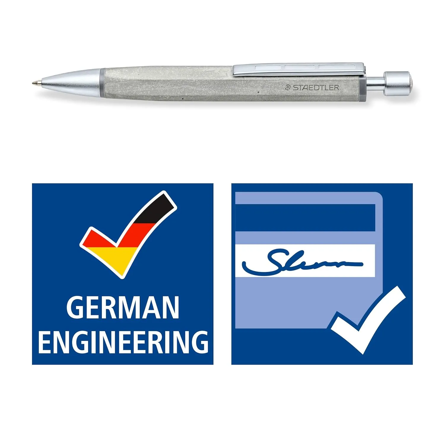 STAEDTLER Concrete Ball Point Pen In Gift Packaging,Black