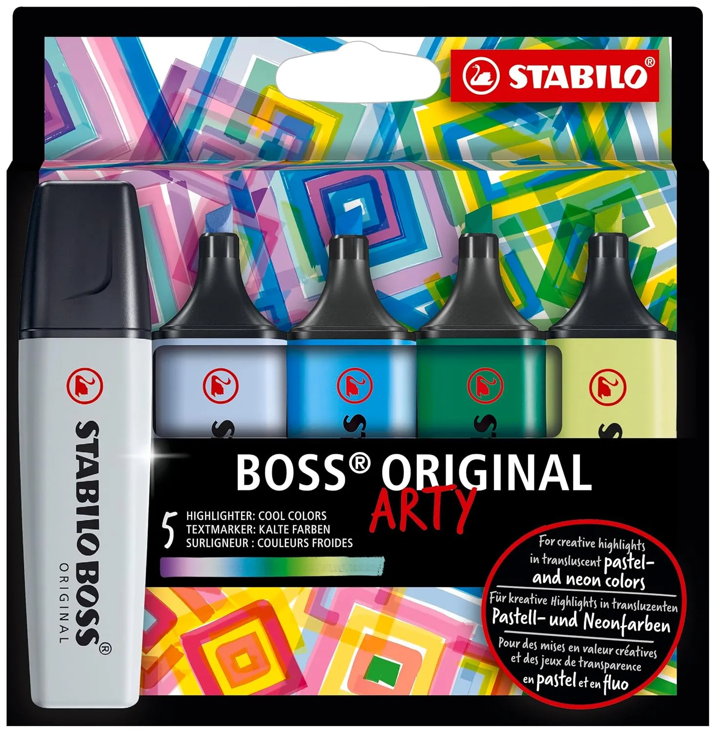 STABILO Boss Original Highlighter Set of 5 5 Different Colors