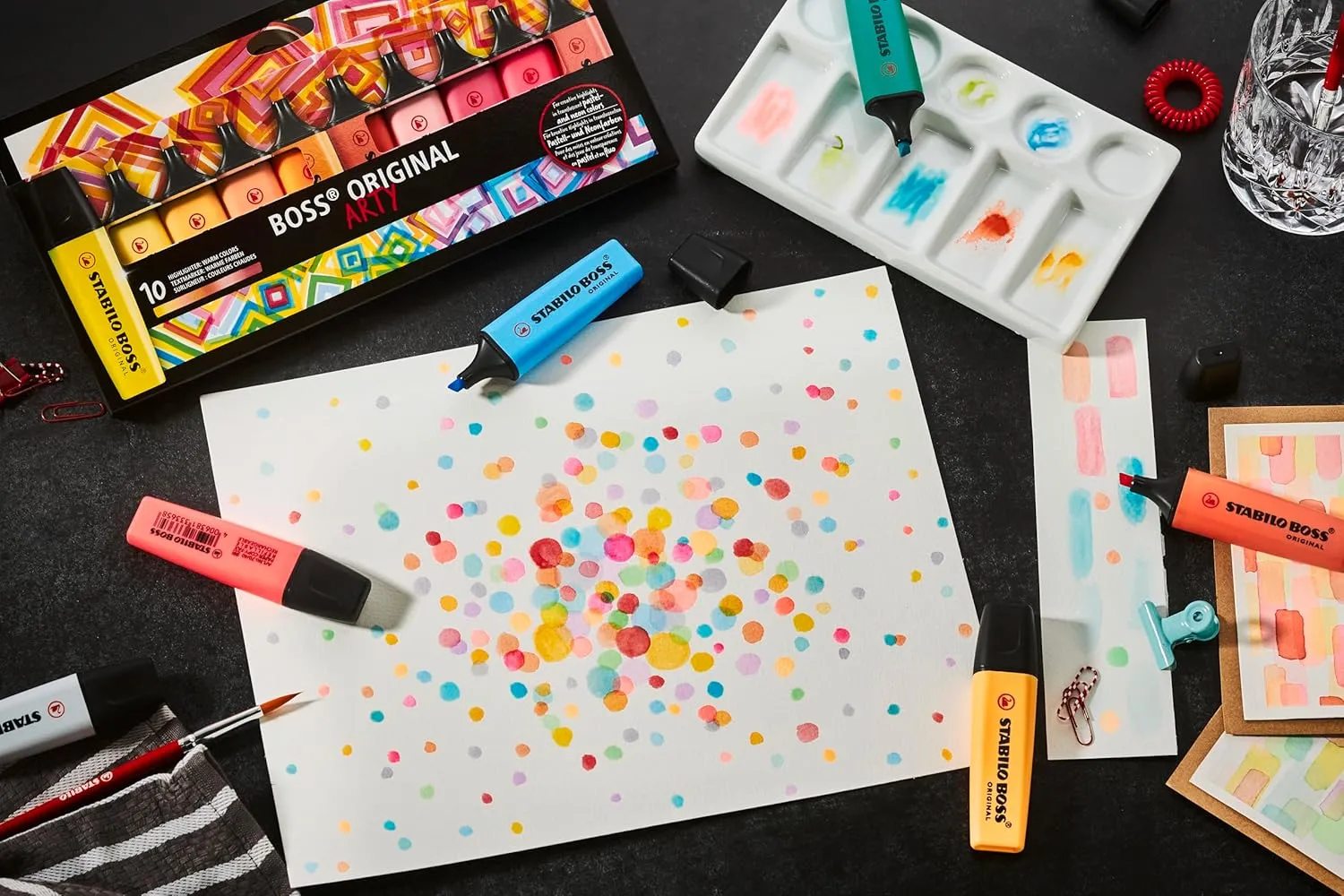 STABILO Boss Original Set of 10 Arty Highlighters with 10 Different Colors