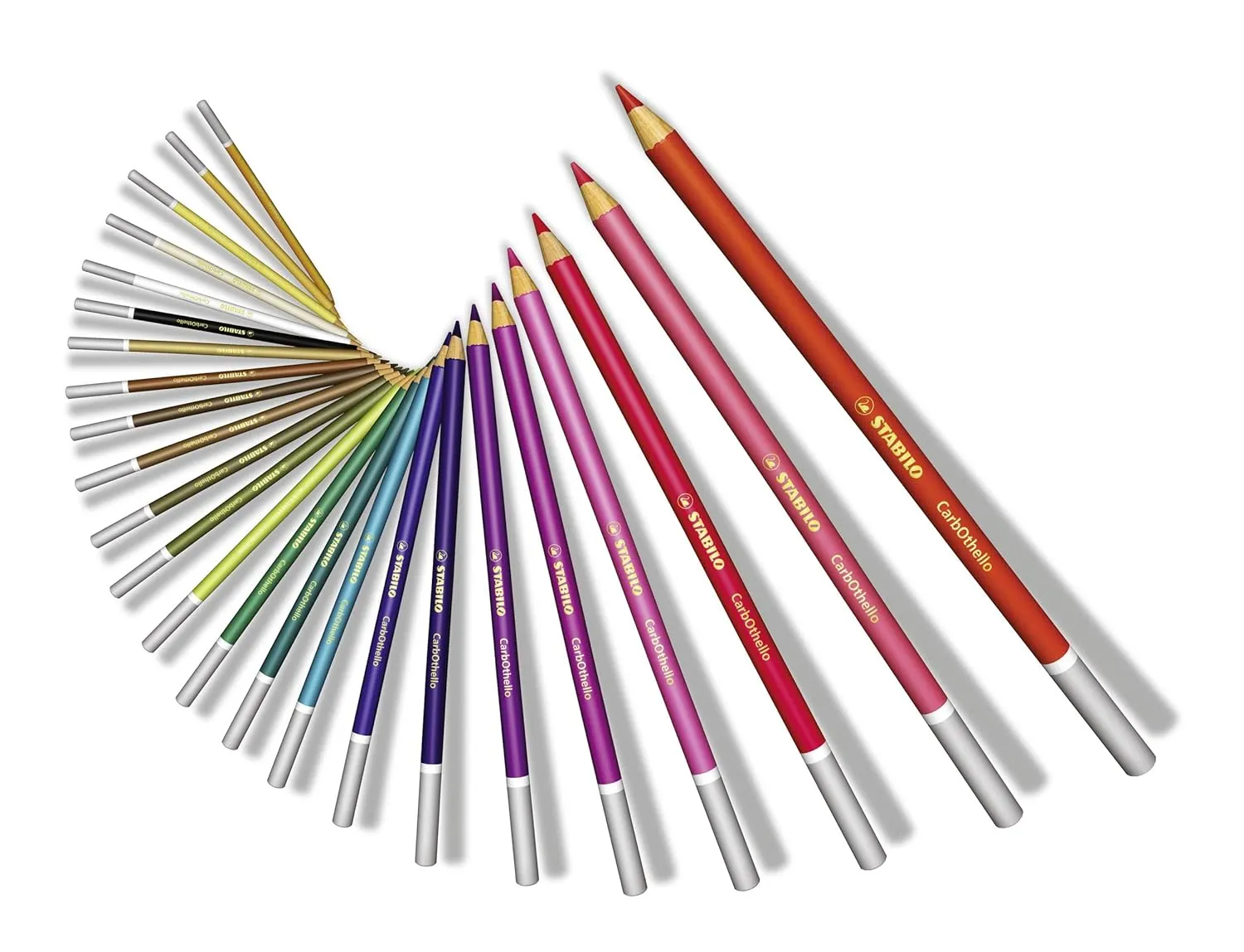 STABILO CarbOthello Pastel Pencil Set - Pack of 24 (Multicolour)