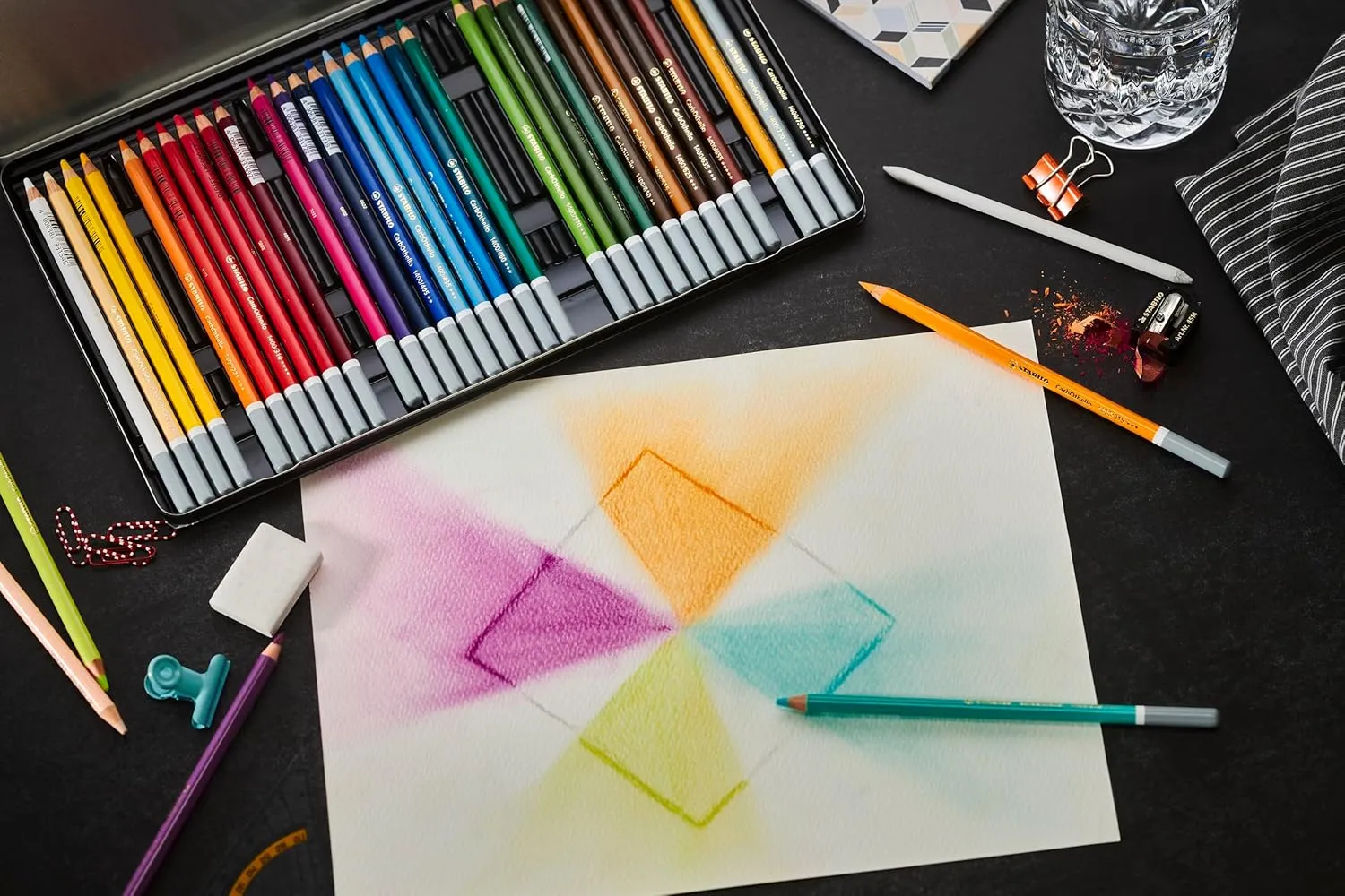 STABILO CarbOthello Pastel Pencil Set - Pack of 60 (Multicolour)
