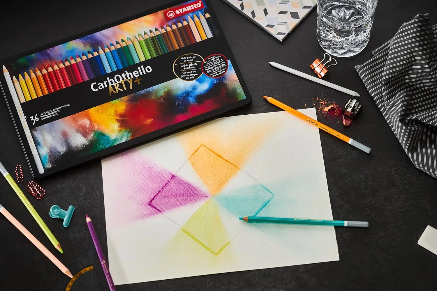 STABILO CarbOthello Pastel Pencil Set - Pack of 60 (Multicolour)