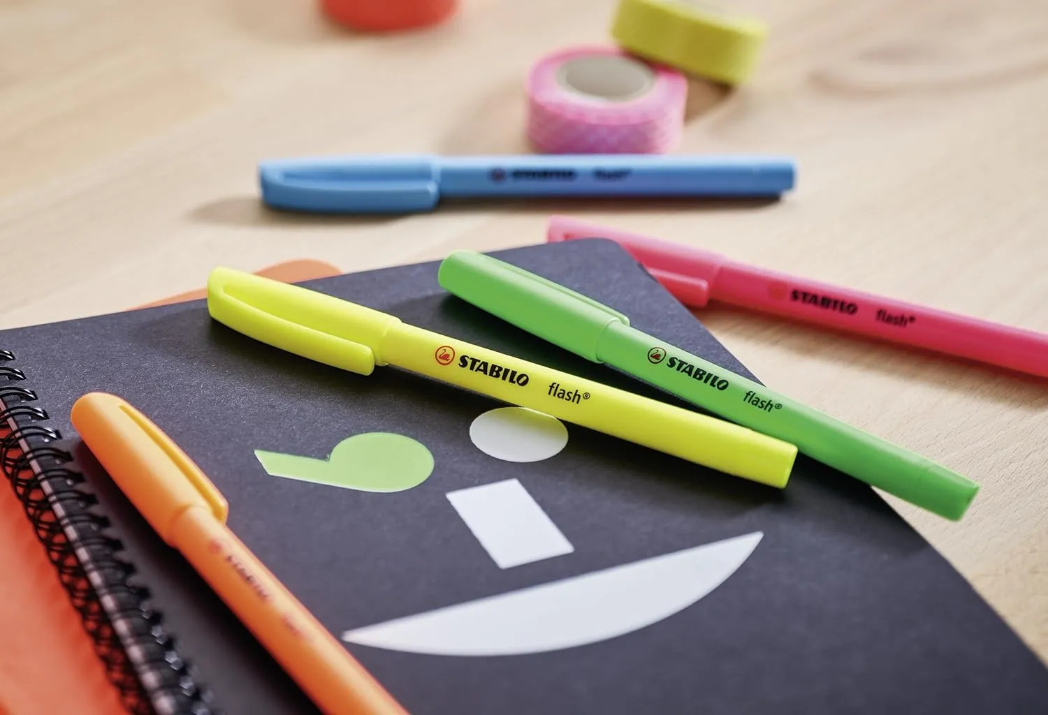 STABILO Cute Highlighter Pens | Flash | Pack of 6 | Assorted Colours