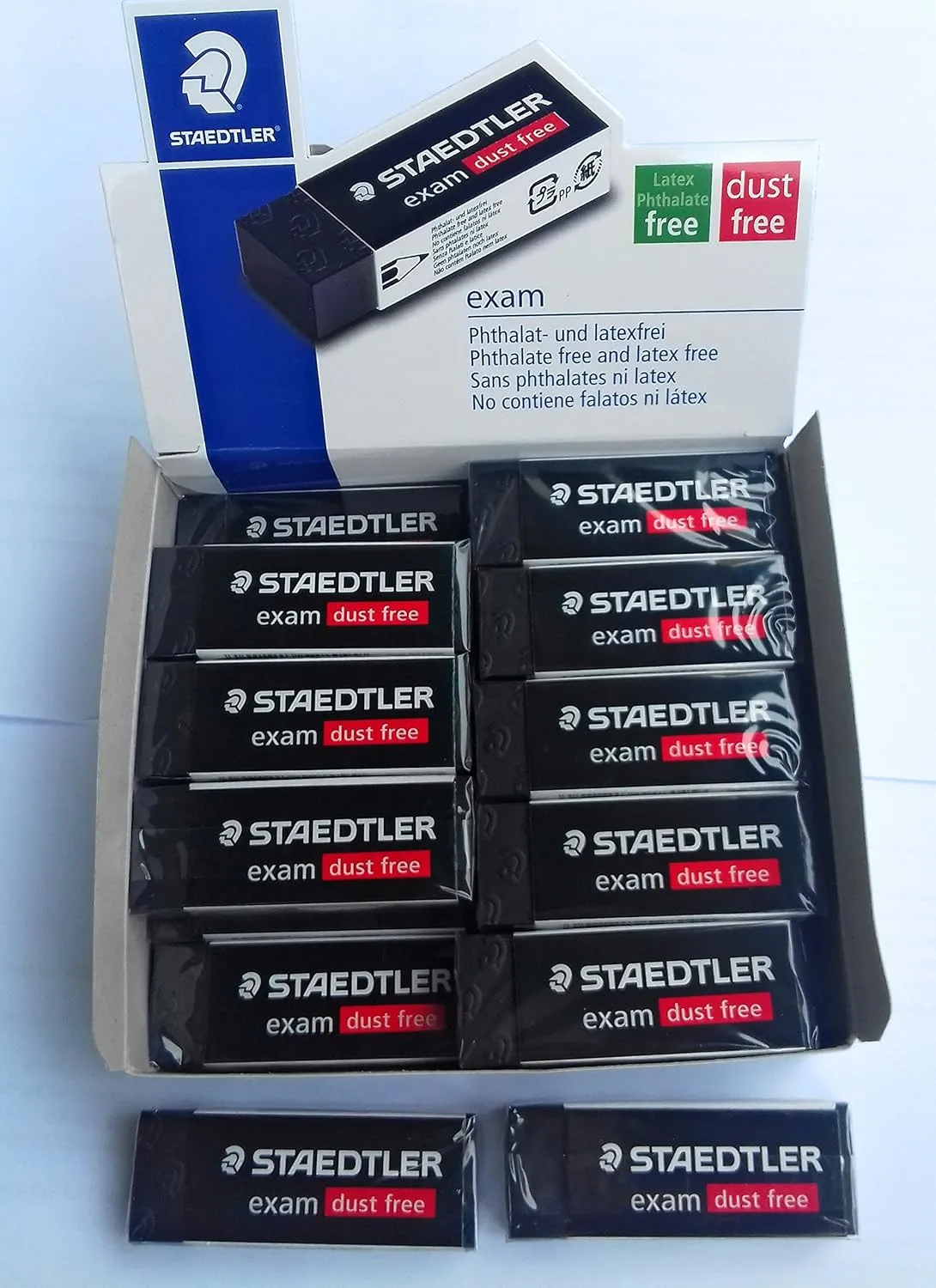 Staedtler/Germany Staedtler Large Exam Dust Free Pencil Eraser (526 E20) Pack of 5 Erasers