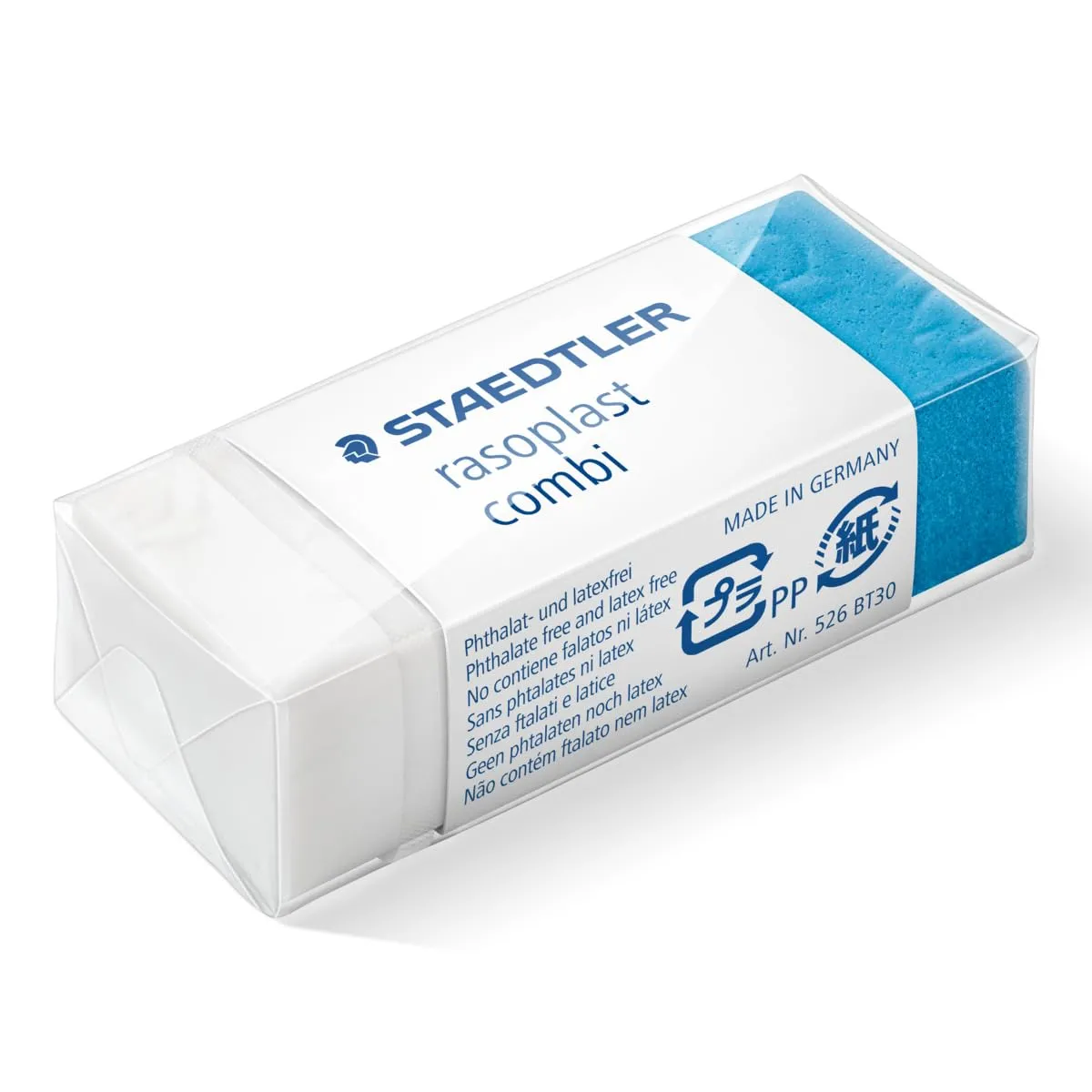 Staedtler 526 BT30 Rasoplast Combo Eraser for Ink and Graphite - Pack 30