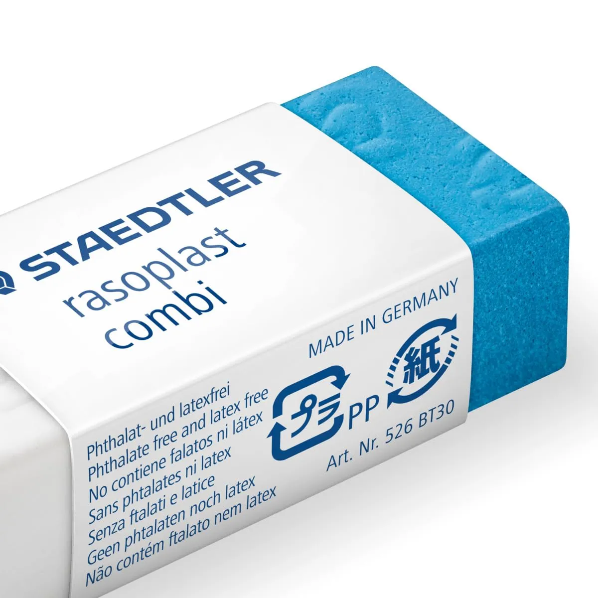 Staedtler 526 BT30 Rasoplast Combo Eraser for Ink and Graphite - Pack 30