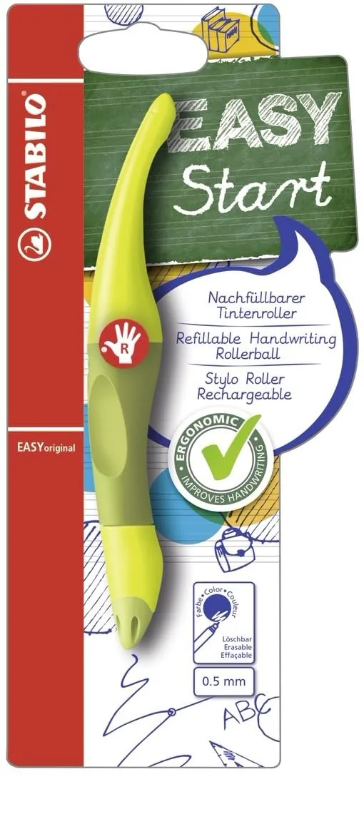 STABILO EASYoriginal Handwriting Pen Right Handed - Lime/Green