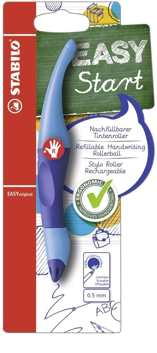 STABILO Ergonomic Rollerball EASYoriginal - Right-Handed - Dark Blue/Light Blue