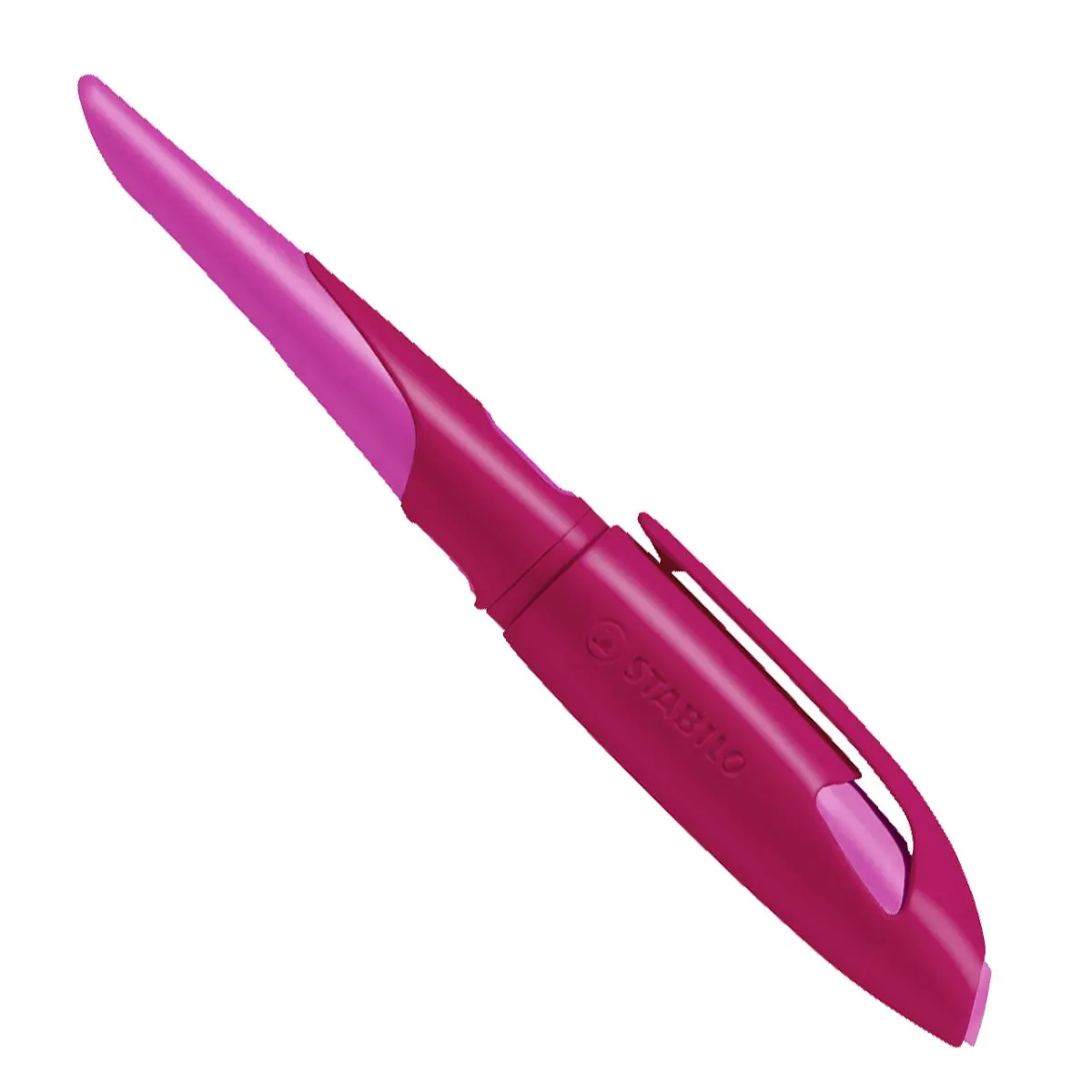 STABILO Ergonomic School Fountain Pen EASYbirdy - M Nib - Left Handed - Berry/Pink