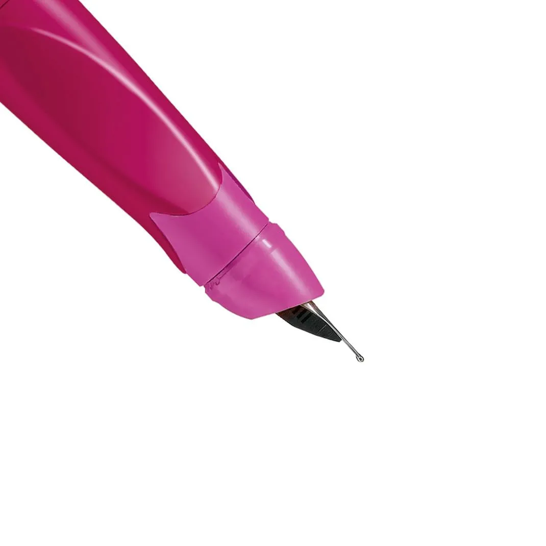 STABILO Ergonomic School Fountain Pen EASYbirdy - M Nib - Left Handed - Berry/Pink