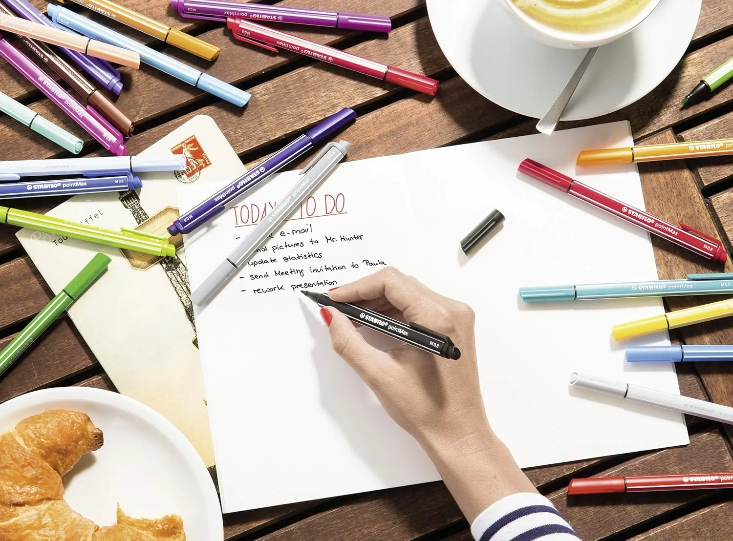 STABILO Fineliner pointMax - Pack of 8 - Assorted Colours
