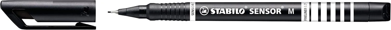 STABILO Fineliner SENSOR M Box of 10 Black