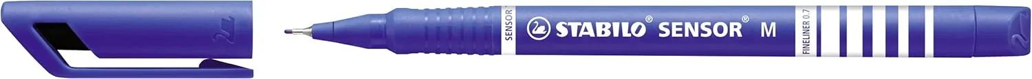 STABILO Fineliner SENSOR M Box of 10 Blue
