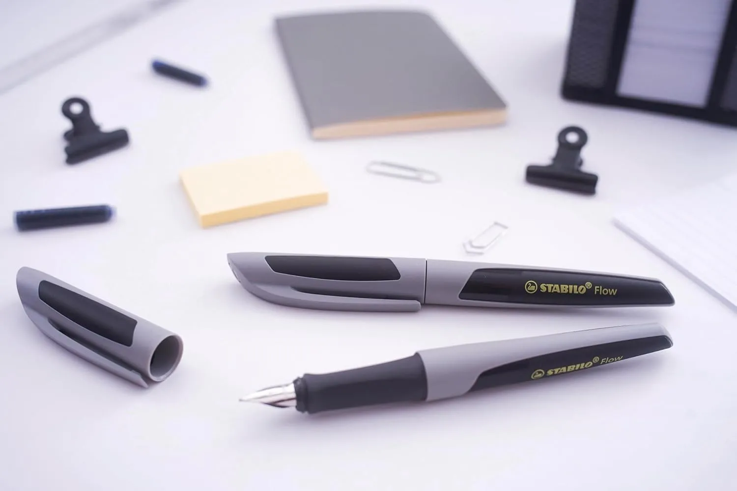 STABILO Fountain Ink Pen | Medium Nib | Flow ACTIVE | Black